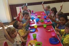 Ice lolly time on a hot day at Ridgeway playgroup