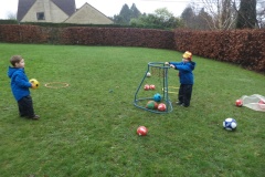 Outside ball play at Ridgeway Playgroup