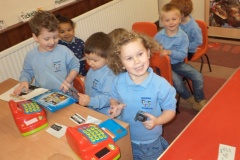 Train pretend play at Ridgeway Playgroup